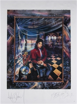Michael Jackson Signed 30x40" Serigraph "The Book" 350/375 (Beckett)